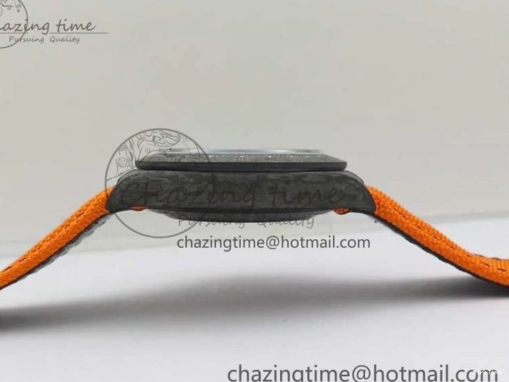 MiroTime 0321 Daytona DIW Carbon Noob 1:1 Best Edition Black Orange Dial on Orange Nylon Strap SA TopPick 2586